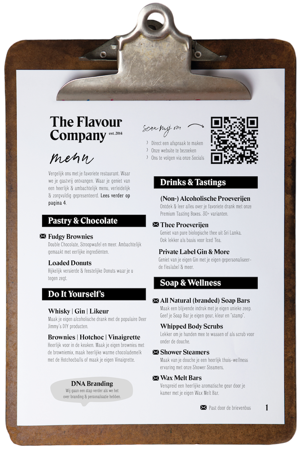 The Flavour Co Menu 2024 January TH1
